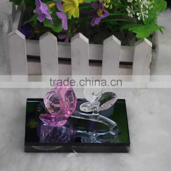 Factory Directly Sale Hot Seller High Quality Crystal Rose With Base Togther for Hot Selling Quality Choice photo-4