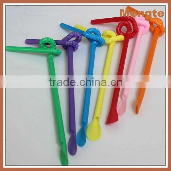 Holiday Artistic Cocktail drinking spoon straw
