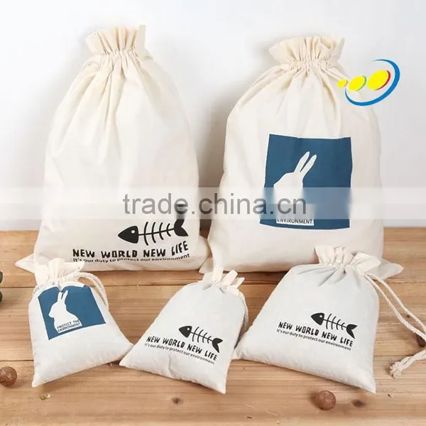 Wholesale Cotton Calico Dust Drawstring Bag With Custom Logo Quality Choice photo-2