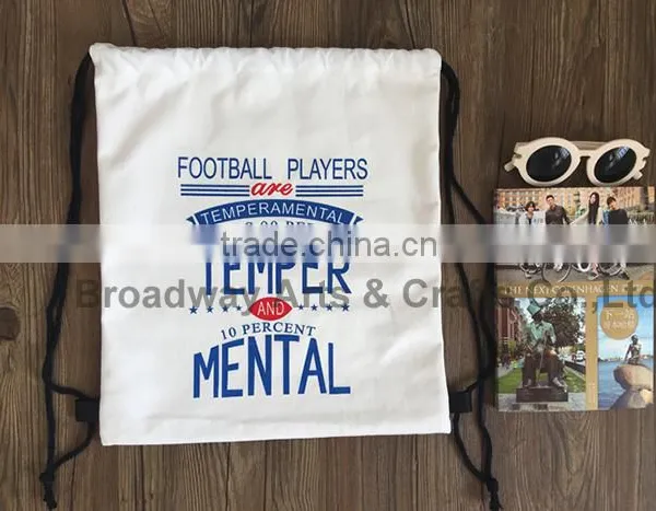 Wholesale Top Quality Custom Printing Canvas Drawstring Bag photo-4
