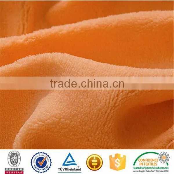 Shaoxing Polyester Textile Coral Fleece Fabric For Blanket and Pajamas photo-2
