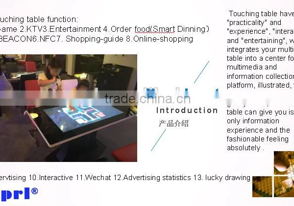 Touch Screen Table Kiosk,touch Table Interactive Wifi Water-proofed Screen 42 Inch HD TFT Intelligent Touch Screen Table photo-4