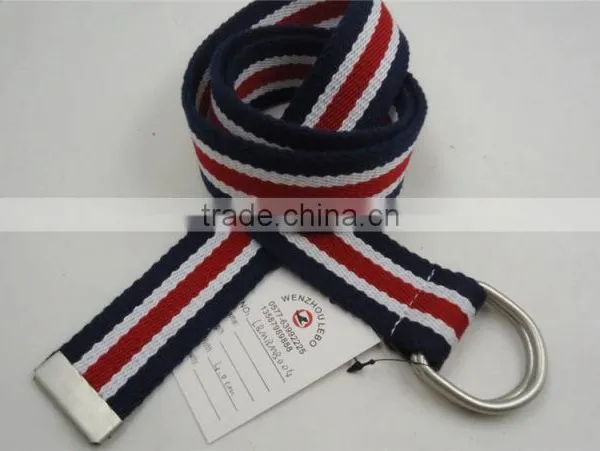 D Ring Webbing Belt for Teenage