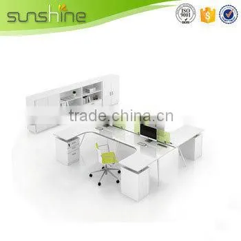 China Wholesale Open Space Office Workstation Office Laminated Partition Wall photo-3