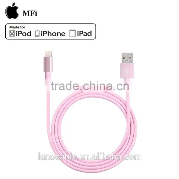 Fast Charg Mfi 8pin to Usb One Color Nylon Braided Cable photo-6