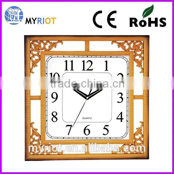 Plastic Square Lacework 18 Inch Wall Clock photo-2