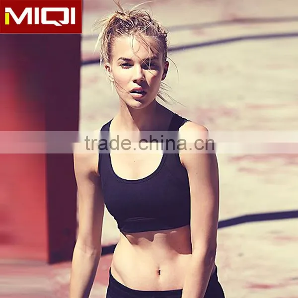High Supporting Performance Quality Fabric With High Teah 4 Needles and 6 Threads Compression Yoga Sports Bra photo-2