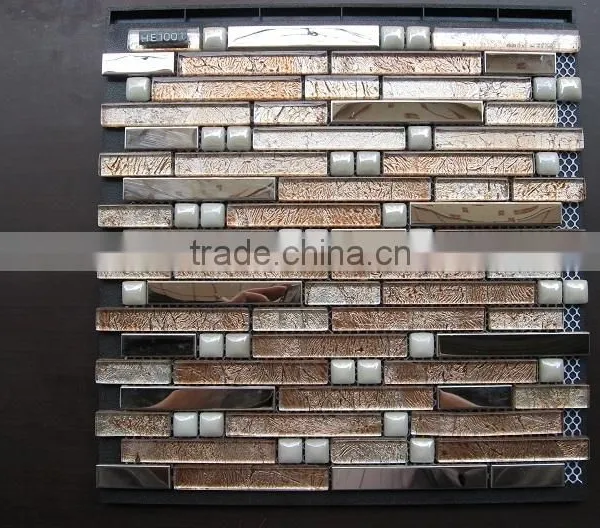 Glass Mosaic Tile Mixed Color Mosaic Tile