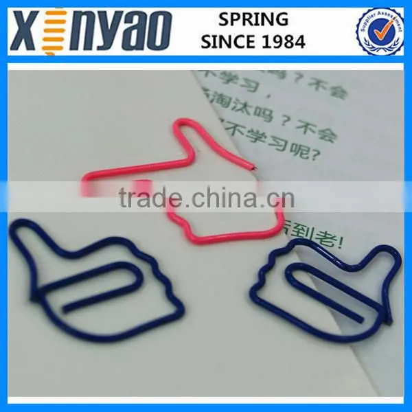 Hight Quality Promotional Gifts Custom Logo Metal Hand Thumb Shape Paper Clips photo-3