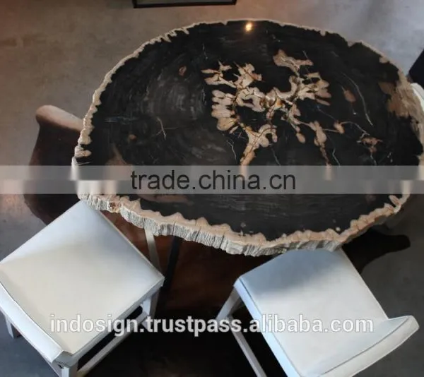 Petrified wood Bar table, unique design bar table