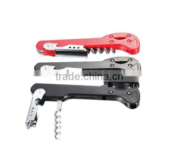 Bar Tools Wine Bottle Opener Wine Corkscrew Metal Stainless Steel Waiter's Wine Opener With Knife photo-4