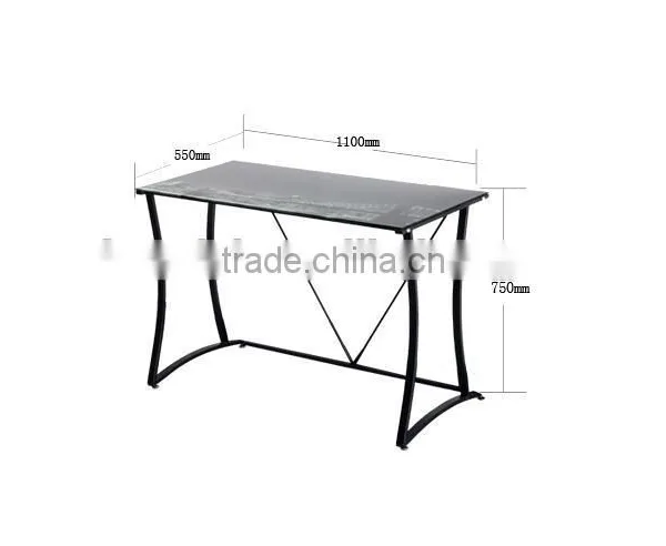 Contemporary Computer Desk/ Stainless Steel Frame photo-3