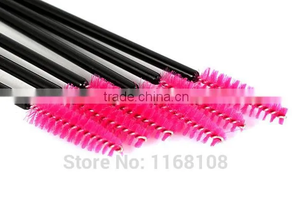 10pcs/lot New Make up Pink Disposable Eyelash Brush Mascara Applicator Wand Brush photo-2
