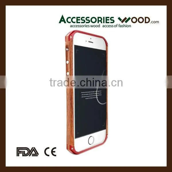 Comfortable Hand Feeling Metal Wood Bamboo Phone Case for Phone6p photo-4