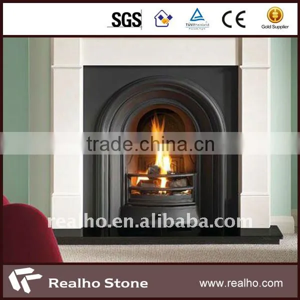 Low Price Colorful Artical Quartz Stone White Fireplace photo-2