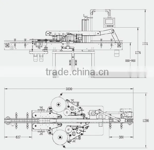 2014 Hot Sale Automatic Top and Bottom Bottle Labeling Machines photo-5