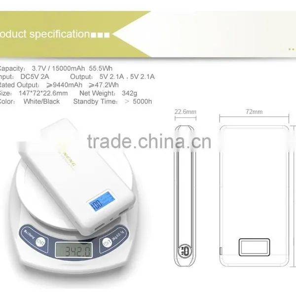 PN929 , New Pineng 15000 MAh Portable Power Bank With Digital Screen photo-6
