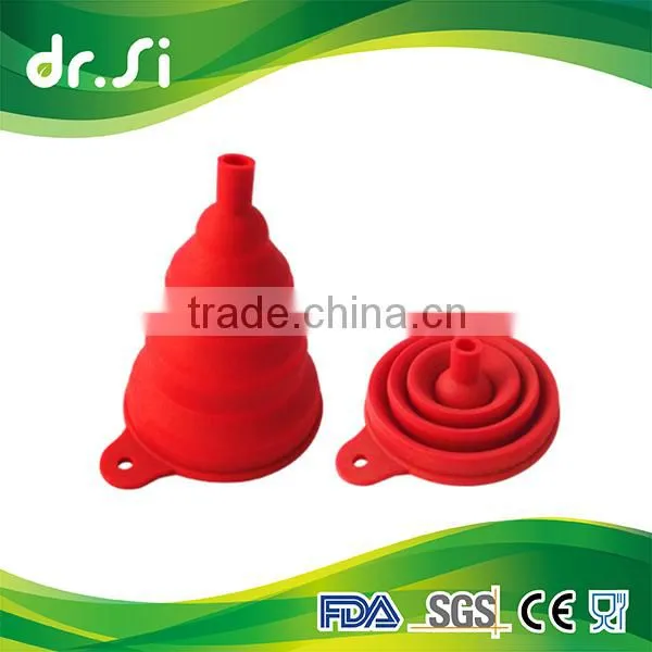 Kitchenware Tool foldable Fashion Design Silicone Funnel