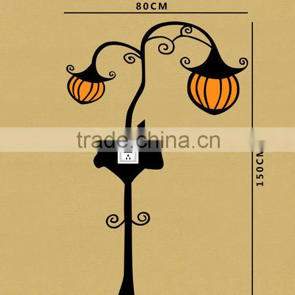 2014 Factory Supply New Fashion Wallpaper Light DIY 3D Pumpkin Shape Night Light photo-6