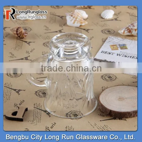 LongRun 5.5oz Carved Frosted Attractive and Durable Mug Tea Cup With Handle Wholesale photo-2