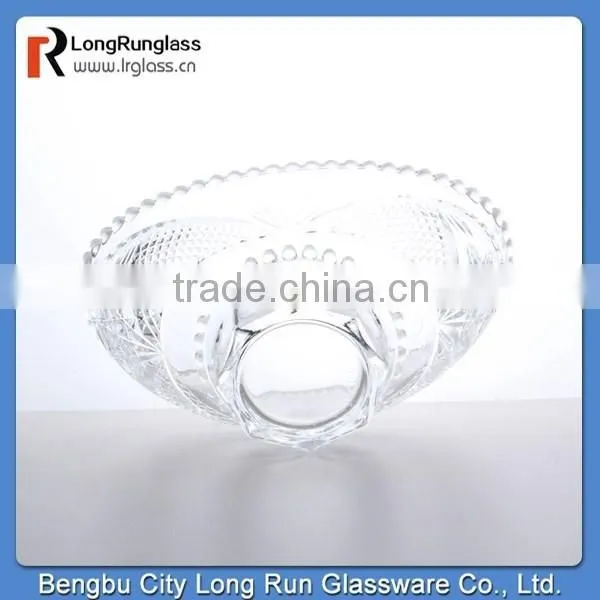 Longrun Hot New Products for 2015 632g High White Glass Material Glass Fruit Plate,paty Use Plate Carving Plate Wholesale Price photo-4