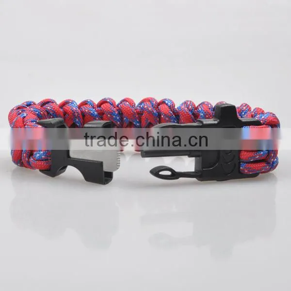 Paracord Survival Bracelet With Fire Started Whistle and Team Logo Classic Paracord Army photo-4