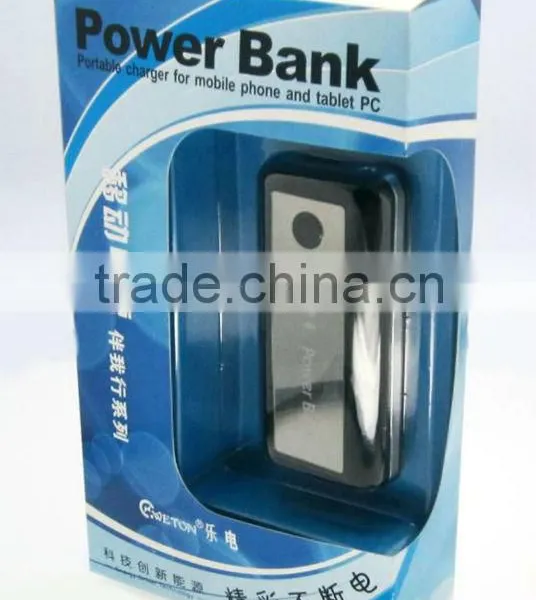 2013 Best-selling Portable Power Bank / Mobile Power Bank for All DC5V Devices in Blister Package