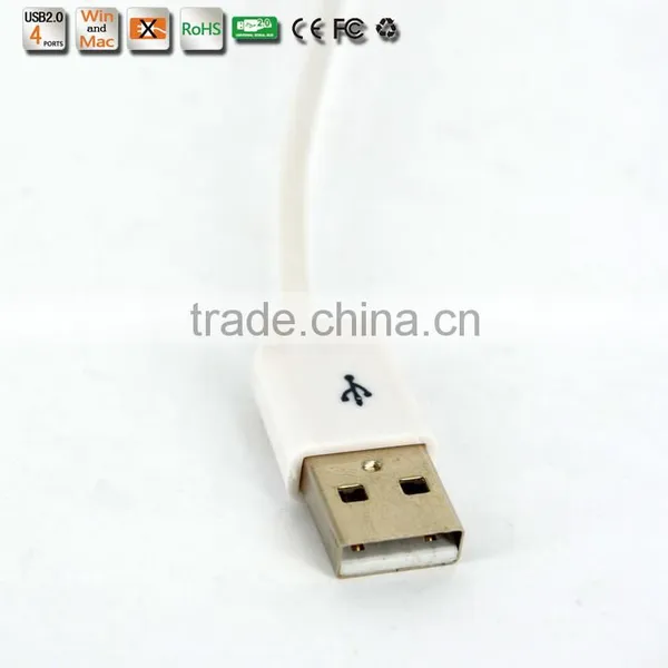 Wholesale Slim-shape Low Cost Portable and Ultra-Light Plastic Casing Usb Hub, 480MBPS 4-Port USB 2.0 Hub photo-4
