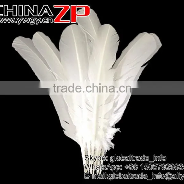 Gold Supplier CHINAZP Cheap Bulk Plume Dyed Snow White Solid Color Turkey Feather for Sale photo-2