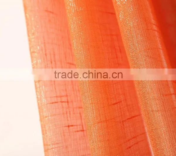 100% Polyester Fabric Gold and Silver Metallic Yarn Voile Sheer Eyelet Curtain Drapes photo-2