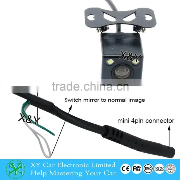 Led Car Reverse Camera Car Rear View Camera 360 Degree Car Camera System With Mini 4pin XY-1668