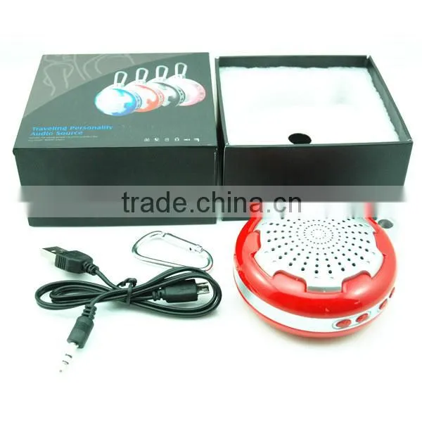 S307 2015 Wholesale Electronic Round Bluetooth Speaker With Hook for Outdoor photo-6