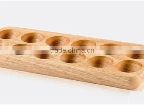 Solid Wood Egg Tray,12 Pcs Egg Tray,wooden Egg Holder photo-2