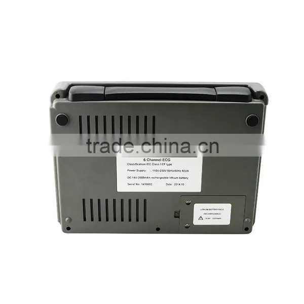 CE ISO 18 Months Warranty 7 Inch LCD 12-lead ECG Signal Digital 6-channel Electrocardiograph photo-5