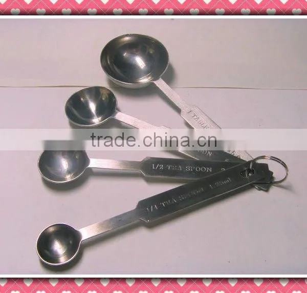 4pcs stainless steel measuring spoon set