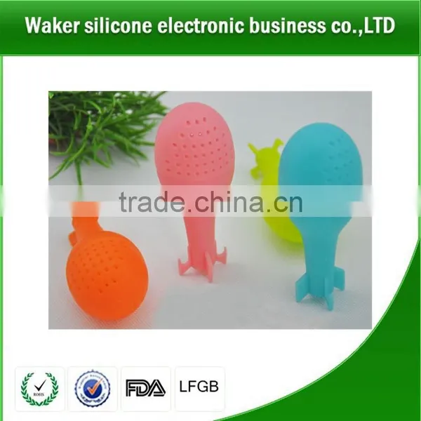 Cute Portable Silicone Tea Strainer photo-2