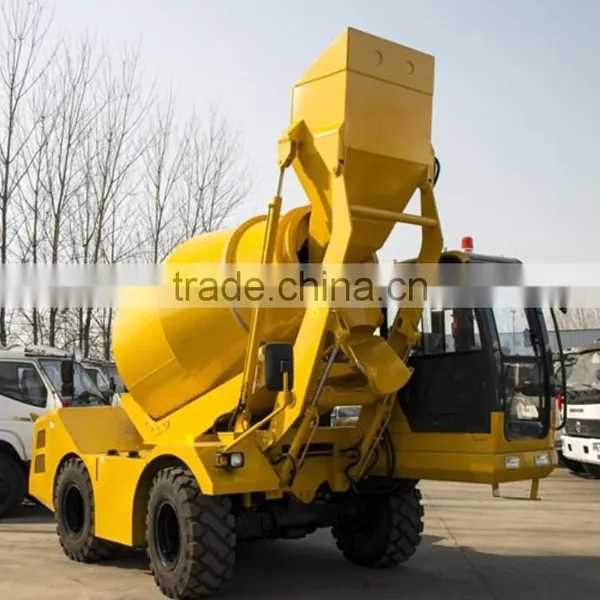 Propelled Concrete Mixer With Self Loading Function and Power Shift Truck With Pump Diesel Engine Air Conditioner photo-4