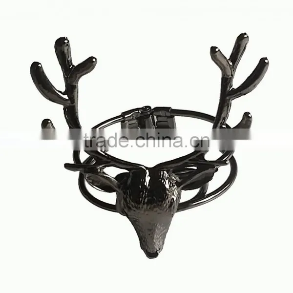 Black Stag Head Curtain Tie up Curtain Band Curtain Belt photo-2