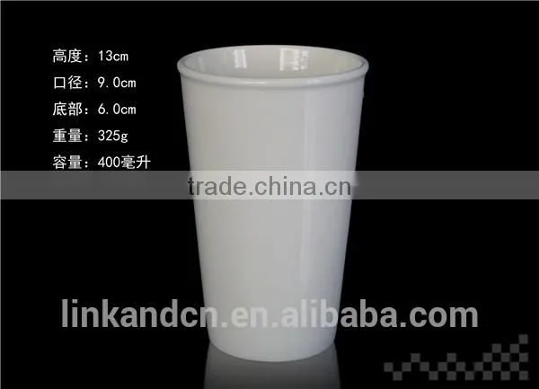 300ml Porcelain Promotion Mug With Handle White Drinking Mug With Handle photo-6