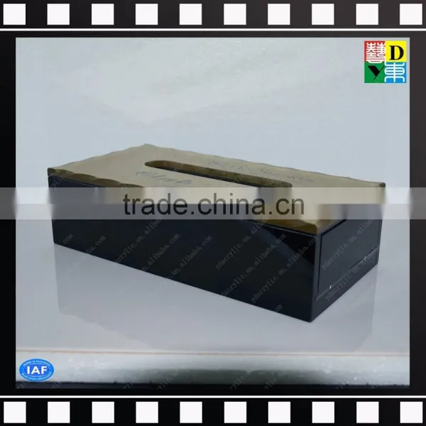 Modern Clear Acrylic Bathroom Facial Tissue Dispenser Box Cover / Decorative Napkin Holder photo-2