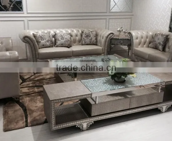 Classic Living Room Chesterfield Sofa Set photo-2
