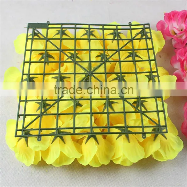 SJ0060051 2017 Hot Sale Silk and Plastic Flower Wall Indoor for Weeding Decoration photo-5