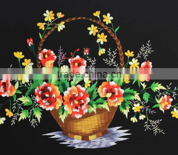 Embroidery Flower Paintings From Vietnam, Rose Wall Paintings, Handmade in Vietnam photo-3