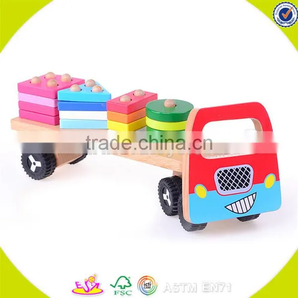 Wholesale Children Wooden Toy Car Cheap Baby Wooden Toy Car W04A159 photo-3