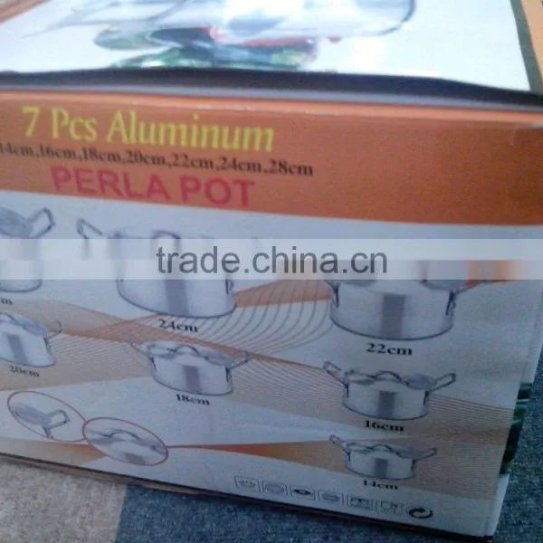 5pcs 7pcs Cookware Set Satin Aluminum Pot photo-5