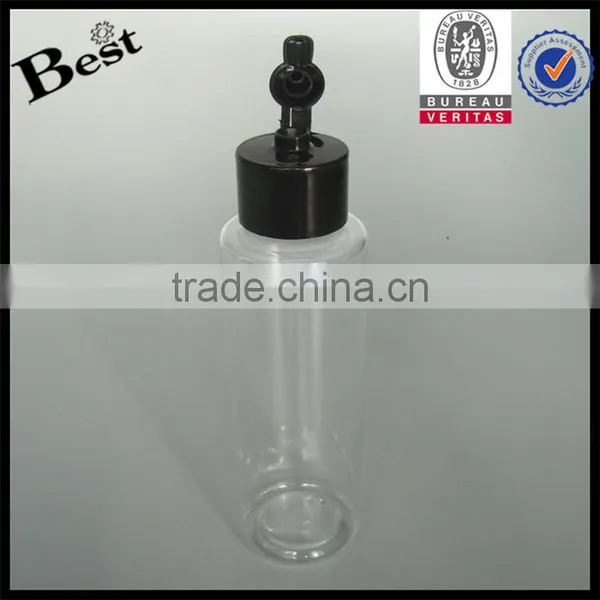 2017 Hot New Producosmetic Packaging Beard Oil Essentialoil Flat Shoulder Cosmetic Toner 250ml Flip Top Cap Clear Plastic Bottle photo-6