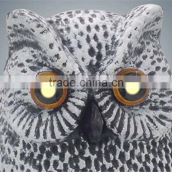 White Smart Popular PE Small Electric Sensor Bird Animal Repellent Garden Plastic Scare Owl Protect Family photo-3