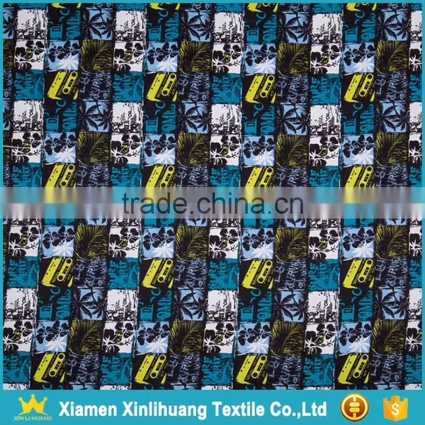 2017 Hot Selling Digital Printing 100% Polyester Twill Peach Skin Fabric photo-6