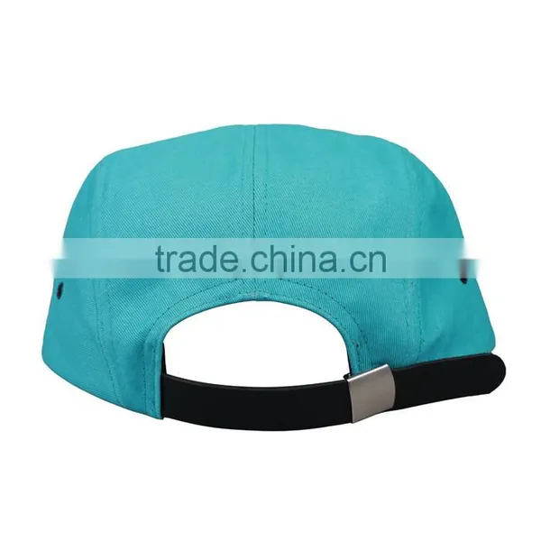 Custom Printed Strapback Hat Flat Brim Blank 5 Panel Cap photo-4