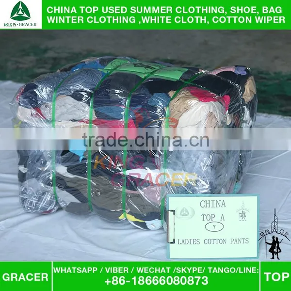 Africa/Italy Style Sell For In Bales Ladies Cotton Pants Used Clothes Bales photo-6